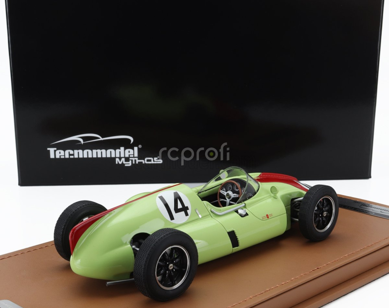 Tecnomodel Cooper F1  T51 N 14 British Gp 1960 Olivier Gendebien 1:18 Světle Zelená Červená