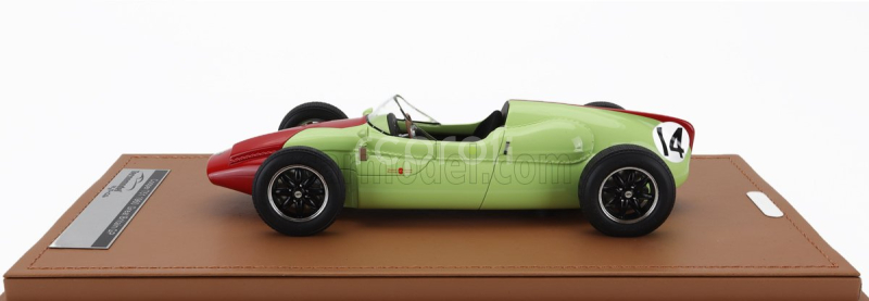 Tecnomodel Cooper F1  T51 N 14 British Gp 1960 Olivier Gendebien 1:18 Světle Zelená Červená