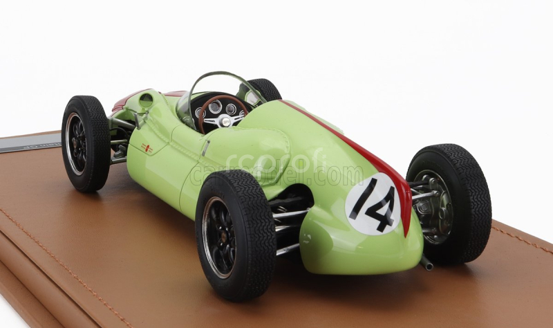 Tecnomodel Cooper F1  T51 N 14 British Gp 1960 Olivier Gendebien 1:18 Světle Zelená Červená