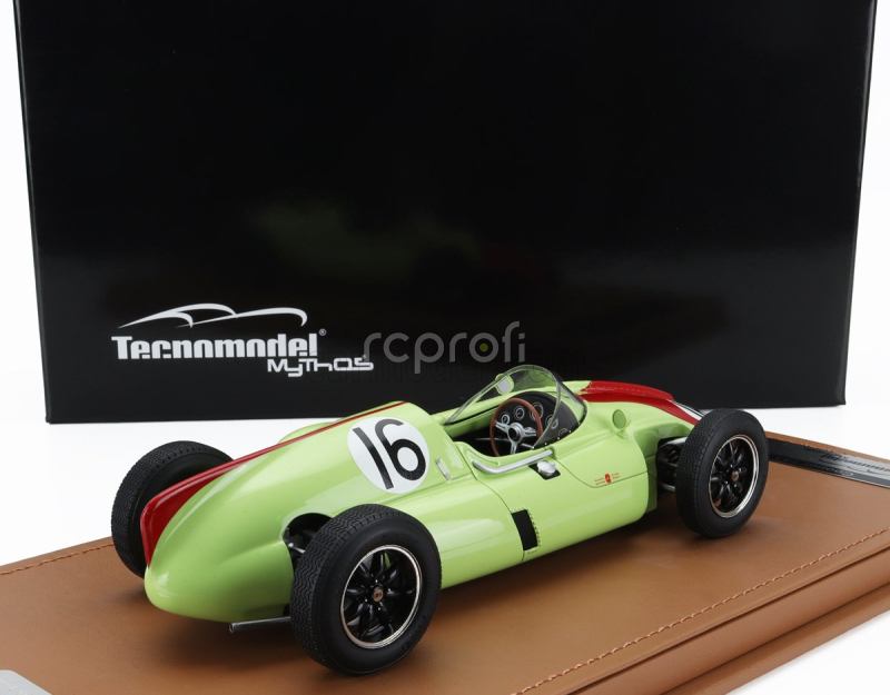 Tecnomodel Cooper F1  T51 N 16 Monaco Gp 1960 Chris Bistrow 1:18 Světle Zelená Červená
