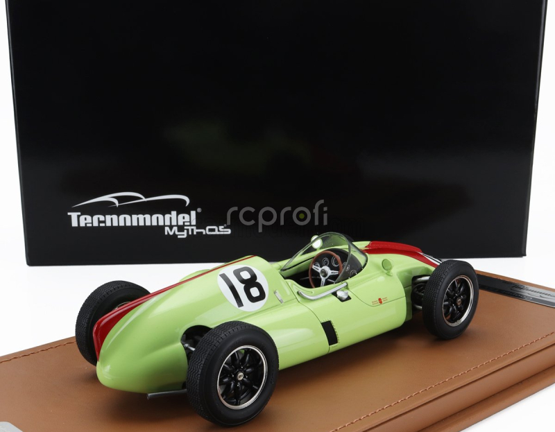 Tecnomodel Cooper F1  T51 N 18 Monaco Gp 1960 Tony Brooks 1:18 Světle Zelená Červená