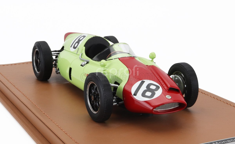 Tecnomodel Cooper F1  T51 N 18 Monaco Gp 1960 Tony Brooks 1:18 Světle Zelená Červená