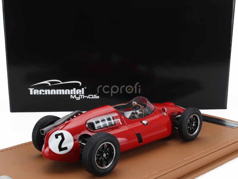 Tecnomodel Cooper F1  T51 N 2 Italy Gp 1960 Giulio Cabianca 1:18 Red