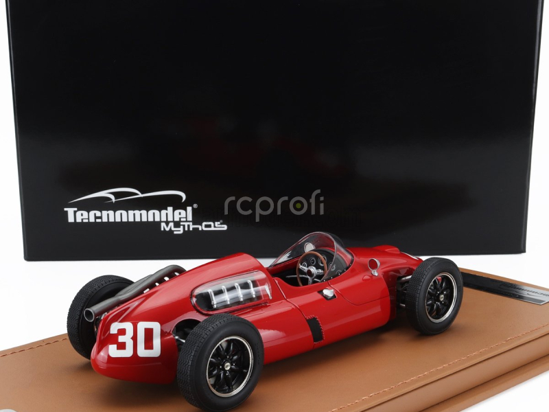 Tecnomodel Cooper F1  T51 N 30 French Gp 1960 Gino Munaron 1:18 Red