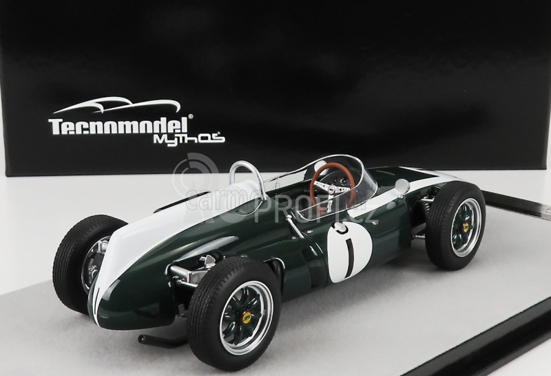 Tecnomodel Cooper F1  T53 N 1 British Silverstone Gp World Champion 1960 Jack Brabham 1:18 Zelená