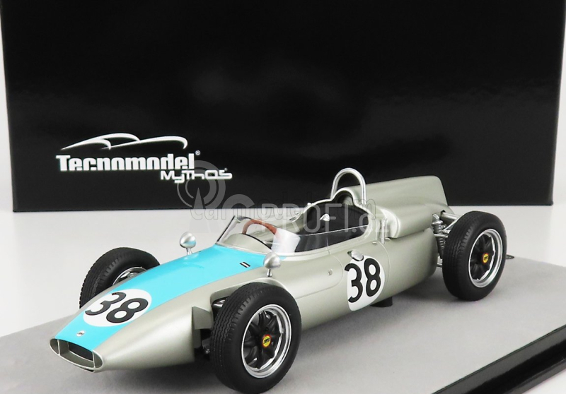 Tecnomodel Cooper F1  T53 N 38 German Gp 1961 B.collomb 1:18 Silver