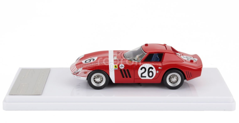 Tecnomodel Ferrari 250 Gto 64 3.0l V12 N 26 Winner 12h Reims 1964 Nino Vaccarella - Pedro Rodriguez 1:43 Červená Bílá