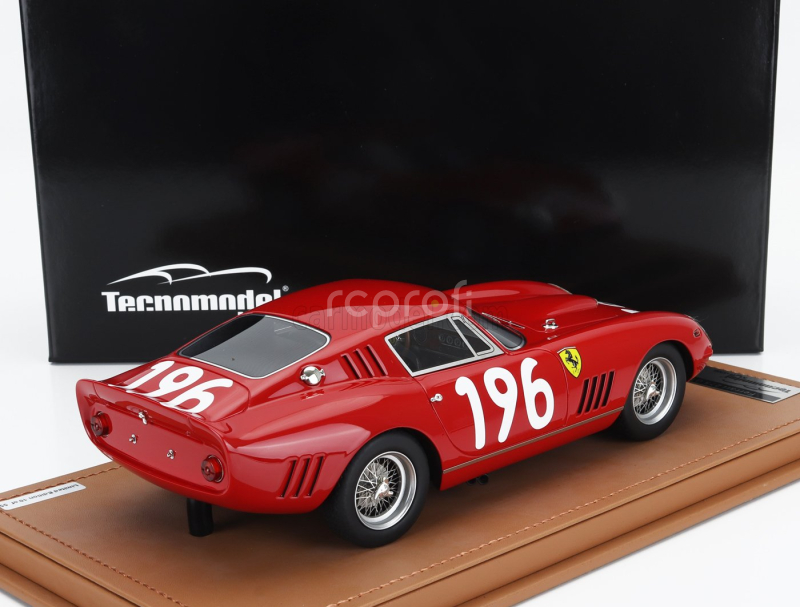 Tecnomodel Ferrari 275 Gtb/c Competizione N 196 Targa Florio 1965 G.biscaldi - B.deserti 1:18 Red