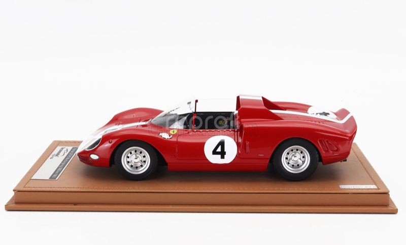 Tecnomodel Ferrari 275 P2 Spider Team Maranello Concessionaries N 4 1000km Nurburgring 1965 Graham Hill - Jackie Stewart 1:18 Red