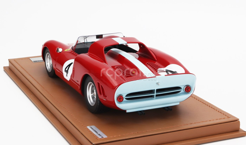 Tecnomodel Ferrari 275 P2 Spider Team Maranello Concessionaries N 4 1000km Nurburgring 1965 Graham Hill - Jackie Stewart 1:18 Red