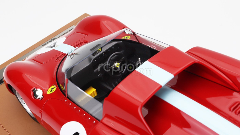 Tecnomodel Ferrari 275 P2 Spider Team Maranello Concessionaries N 4 1000km Nurburgring 1965 Graham Hill - Jackie Stewart 1:18 Red