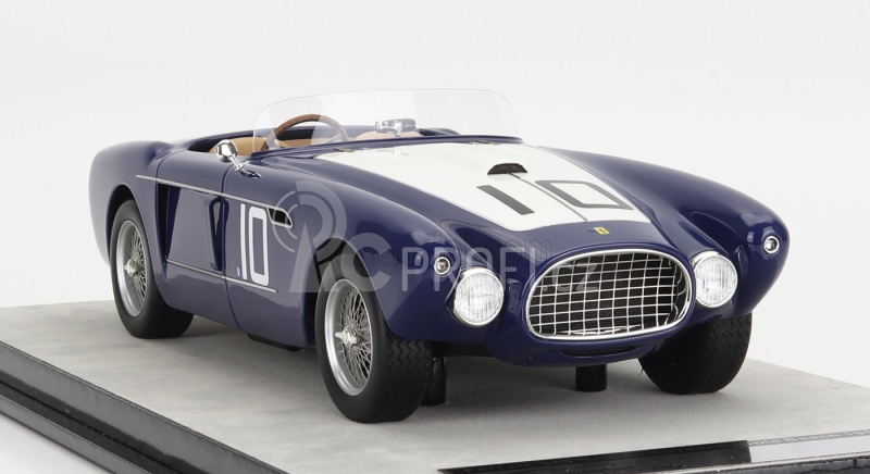 Tecnomodel Ferrari 340 Mexico Spider N 10 2nd Pebble Beach 1953 B.spear 1:18 Modrá Bílá