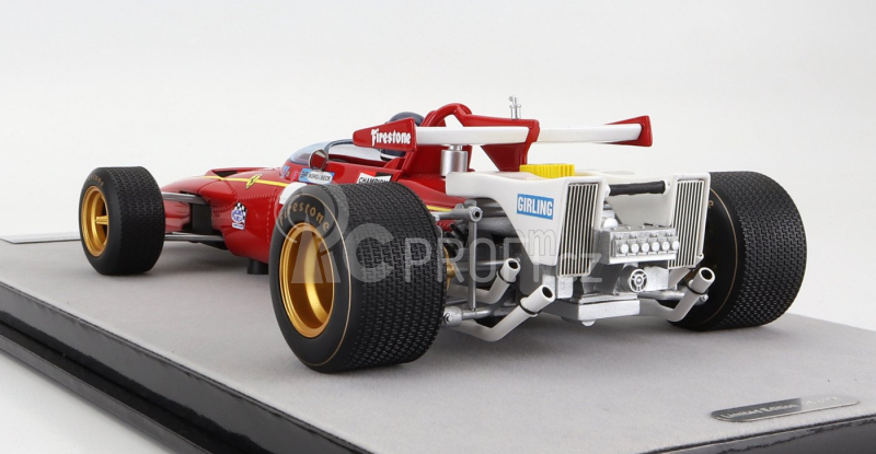 Tecnomodel Ferrari F1  312b N 27 Belgium Gp  (with Pilot Figure) 1970 Jacky Ickx 1:18 Červená Bílá