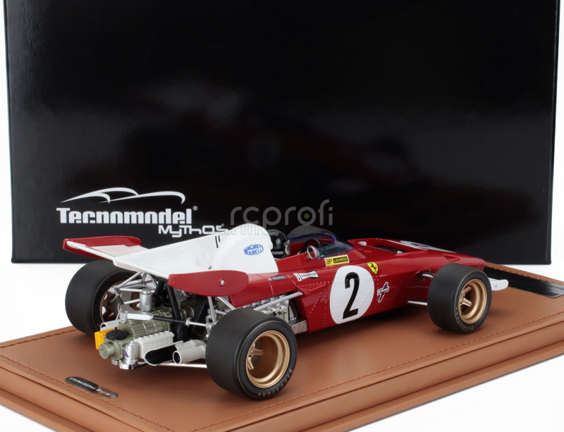 Tecnomodel Ferrari F1 312b2 N 2 Zandvoort Gp (with Pilot Figure) 1971 Jacky Ickx - Con Vetrina - With Showcase 1:18 Červená Bílá
