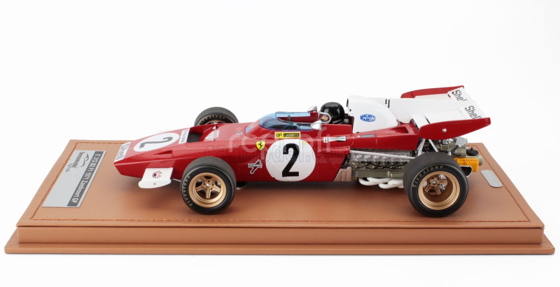 Tecnomodel Ferrari F1 312b2 N 2 Zandvoort Gp (with Pilot Figure) 1971 Jacky Ickx - Con Vetrina - With Showcase 1:18 Červená Bílá