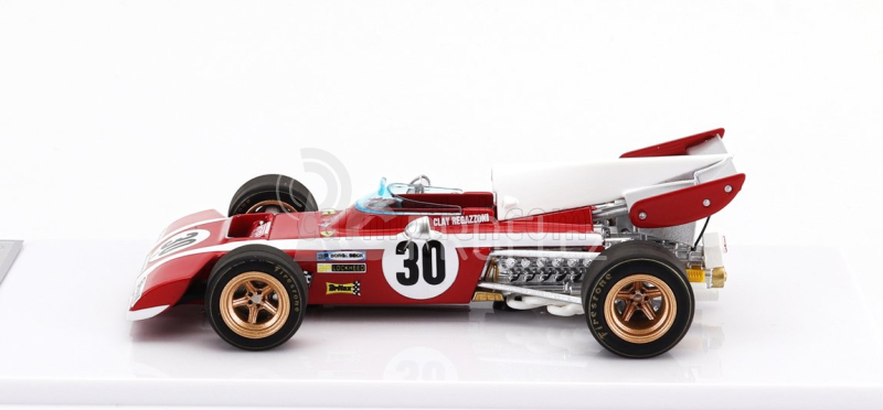 Tecnomodel Ferrari F1  312b2 N 30 Practice Belgium Gp 1972 C.regazzoni 1:43 Červená Bílá