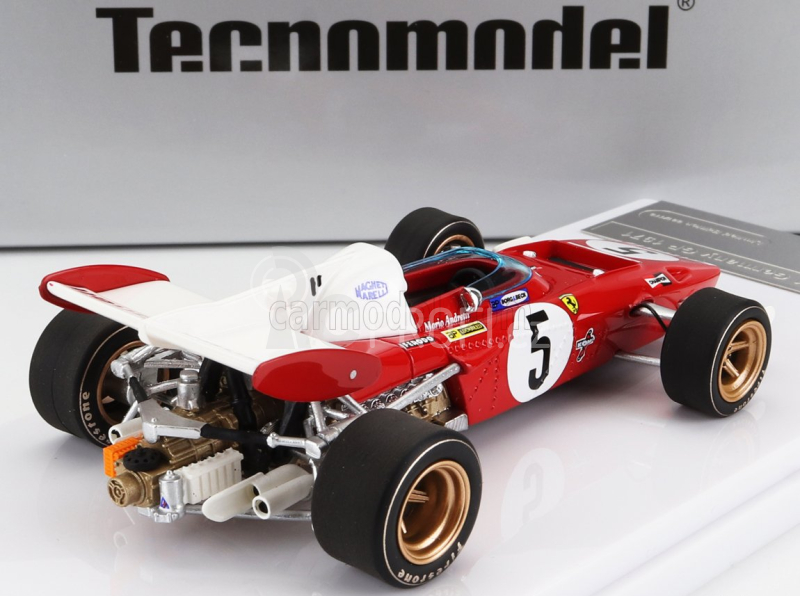 Tecnomodel Ferrari F1  312b2 N 5 4th Germany Gp 1971 M.andretti 1:43 Červená Bílá