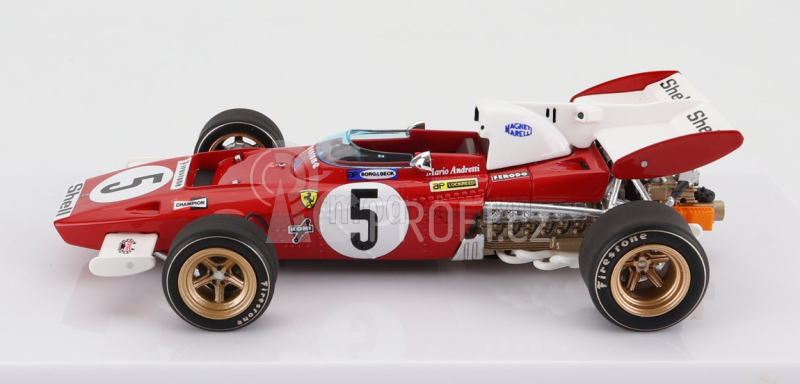 Tecnomodel Ferrari F1  312b2 N 5 4th Germany Gp 1971 M.andretti 1:43 Červená Bílá