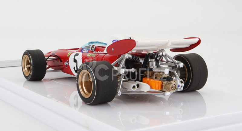 Tecnomodel Ferrari F1  312b2 N 5 4th Germany Gp 1971 M.andretti 1:43 Červená Bílá