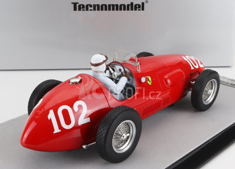 Tecnomodel Ferrari F1  500 F2 N 102 Nurburgring Gp (with Pilot Figure) 1952 Nino Farina 1:18 Red