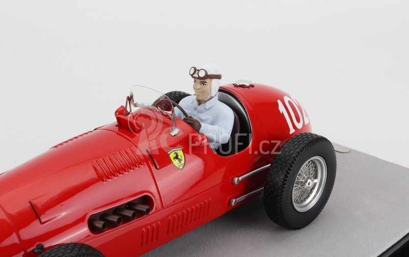 Tecnomodel Ferrari F1  500 F2 N 102 Nurburgring Gp (with Pilot Figure) 1952 Nino Farina 1:18 Red