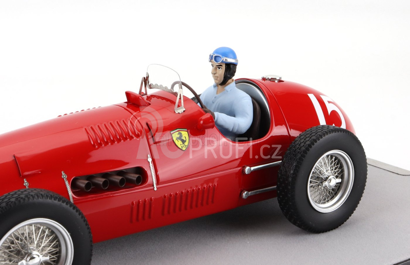 Tecnomodel Ferrari F1  500 F2 N 15 Winner British Gp Alberto Ascari (with Pilot Figure) 1952 World Champion 1:18 Red