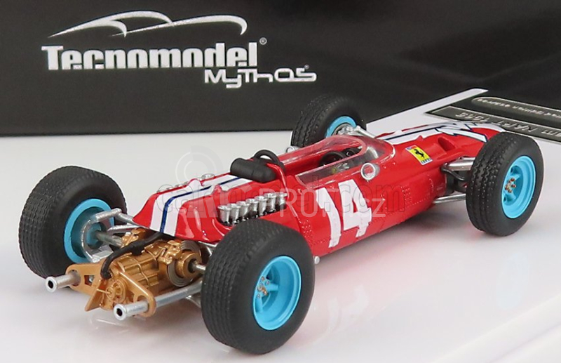 Tecnomodel Ferrari F1  512 Team Nart N 14 Usa Gp 1965 Pedro Rodriguez 1:43 Red