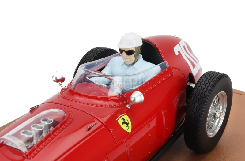 Tecnomodel Ferrari F1  Dino 246/256 Team Scuderia Ferrari N 20 Winner Monza Italy Gp (with Pilot Figure) 1960 Philip Hill 1:18 Red