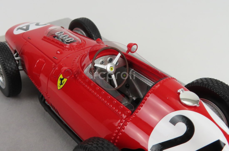 Tecnomodel Ferrari F1  Dino 246/256 Team Scuderia Ferrari N 24 Winner Reims Gp 1959 Tony Brooks 1:18 Red