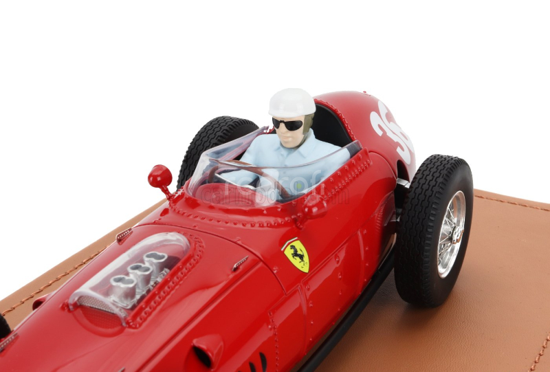 Tecnomodel Ferrari F1  Dino 246/256 Team Scuderia Ferrari N 36 Monaco Gp (with Pilot Figure) 1960 Philip Hill 1:18 Red
