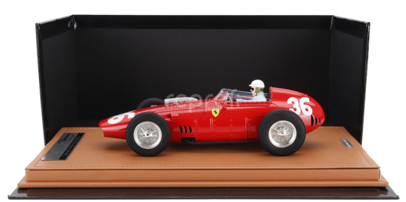 Tecnomodel Ferrari F1  Dino 246/256 Team Scuderia Ferrari N 36 Monaco Gp (with Pilot Figure) 1960 Philip Hill 1:18 Red