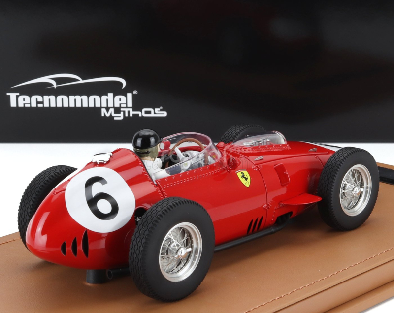 Tecnomodel Ferrari F1  Dino 246/256 Team Scuderia Ferrari N 6 2nd Avus Germany Gp (with Pilot Figure) 1959 Daniel Gurney 1:18 Red