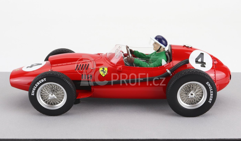 Tecnomodel Ferrari F1 Dino 246 N 4 Winner French Gp Mike Hawthorn (with Pilot Figure) 1958 World Champion 1:18 Red