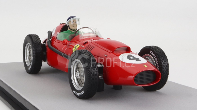 Tecnomodel Ferrari F1 Dino 246 N 4 Winner French Gp Mike Hawthorn (with Pilot Figure) 1958 World Champion 1:18 Red