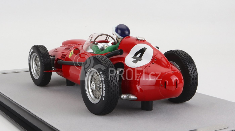 Tecnomodel Ferrari F1 Dino 246 N 4 Winner French Gp Mike Hawthorn (with Pilot Figure) 1958 World Champion 1:18 Red