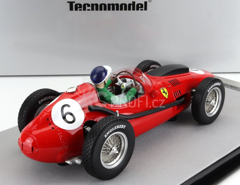 Tecnomodel Ferrari F1 Dino 246 N 6 Marocco Gp Mike Hawthorn (with Pilot Figure) 1958 World Champion 1:18 Red
