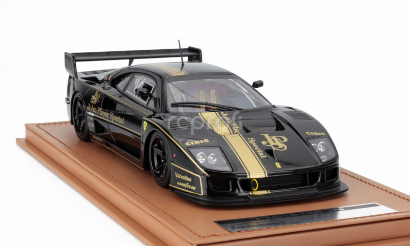 Tecnomodel Ferrari F40 Lm Jps John Player Special 1996 - Black Rims - Con Vetrina - With Showcase 1:18 Černé Zlato