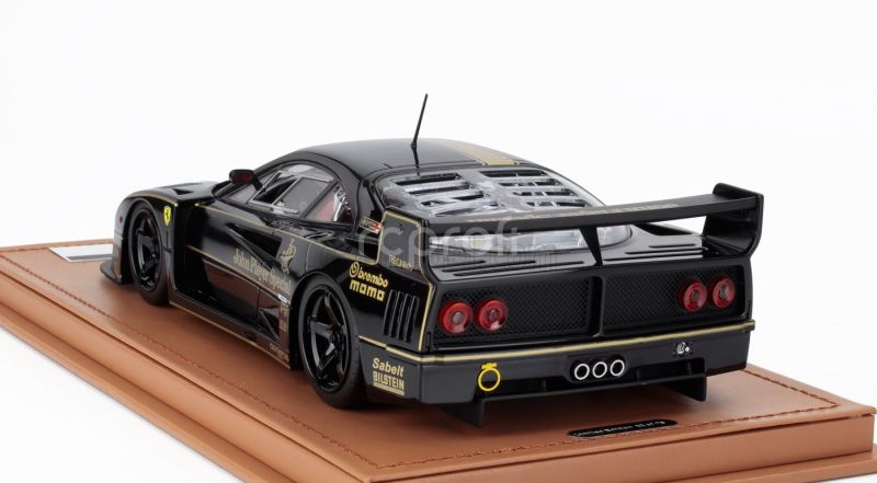 Tecnomodel Ferrari F40 Lm Jps John Player Special 1996 - Black Rims - Con Vetrina - With Showcase 1:18 Černé Zlato