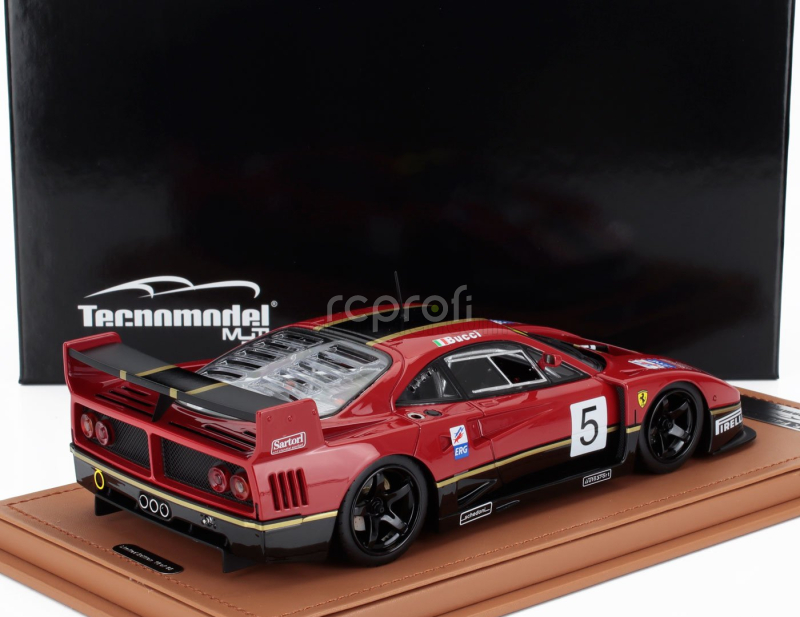 Tecnomodel Ferrari F40 Lm N 5 Rendering Version 1996 Stefano Bucci - Con Vetrina - With Showcase 1:18 Červená Černá