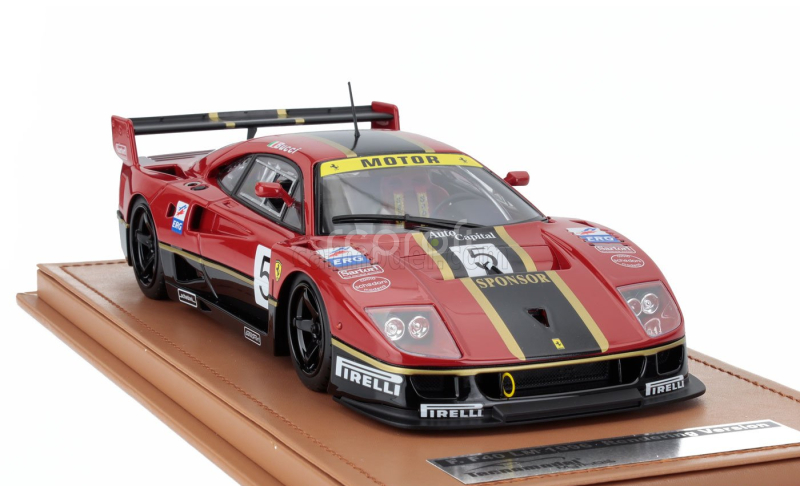 Tecnomodel Ferrari F40 Lm N 5 Rendering Version 1996 Stefano Bucci - Con Vetrina - With Showcase 1:18 Červená Černá