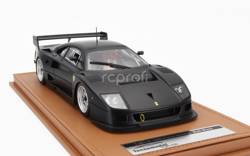 Tecnomodel Ferrari F40 Lm Press Version 1996 - Bbs Silver Wheels 1:18 Matt Black