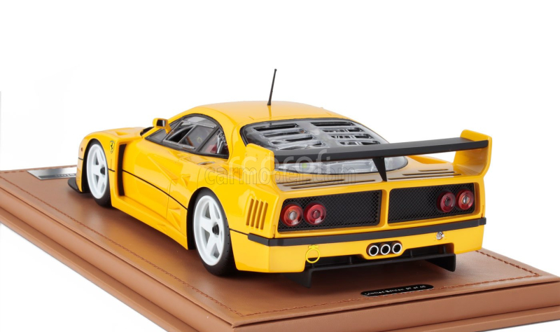 Tecnomodel Ferrari F40 Lm Press Version 1996 - White Rims - Con Vetrina - With Showcase 1:18 Giallo Modena - Žlutá