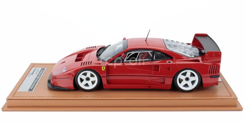 Tecnomodel Ferrari F40 Lm Press Version 1996 - White Rims - Con Vetrina - With Showcase 1:18 Red