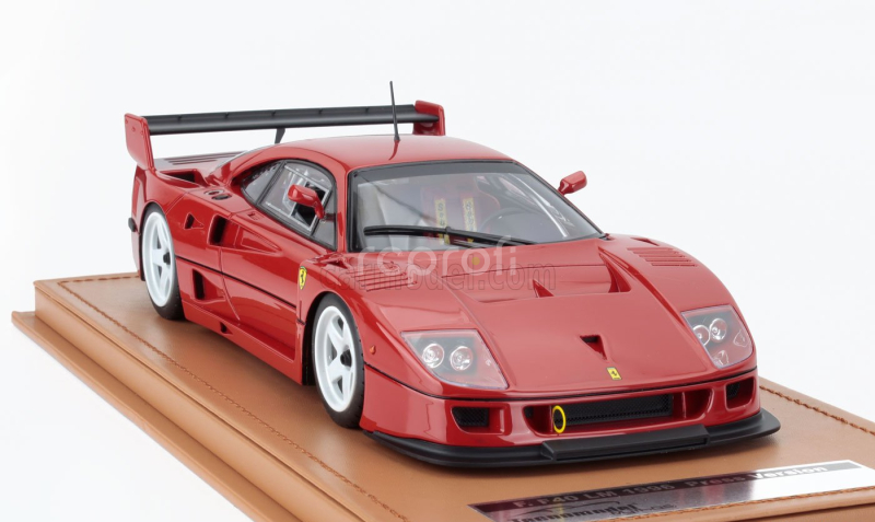 Tecnomodel Ferrari F40 Lm Press Version 1996 - White Rims - Con Vetrina - With Showcase 1:18 Red