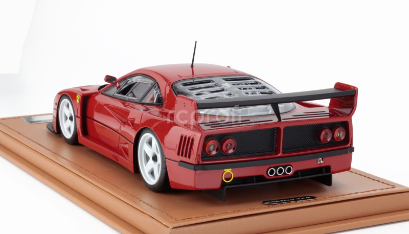 Tecnomodel Ferrari F40 Lm Press Version 1996 - White Rims - Con Vetrina - With Showcase 1:18 Red