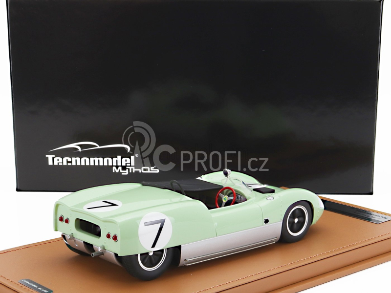 Tecnomodel Lotus 19 N 7 Winner Usac Road Racing Championship Laguna Seca 1961 Stirling Moss 1:18 Světle Zelená Stříbrná