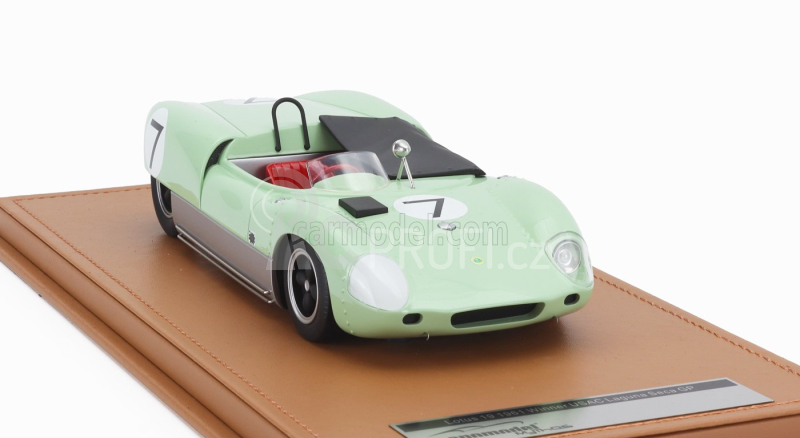 Tecnomodel Lotus 19 N 7 Winner Usac Road Racing Championship Laguna Seca 1961 Stirling Moss 1:18 Světle Zelená Stříbrná