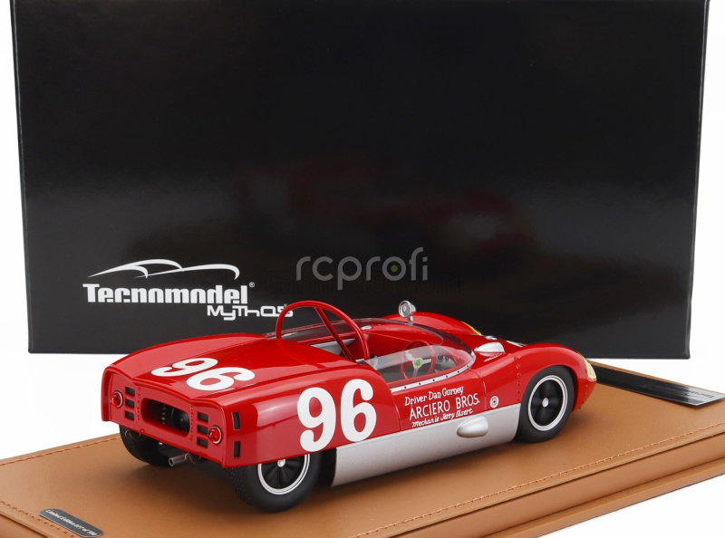 Tecnomodel Lotus 19 N 96 Winner 3h Daytona 1962 Dan Gurney 1:18 Červená Stříbrná