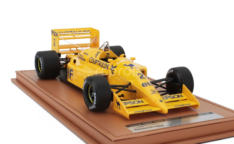 Tecnomodel Lotus F1  100t Team Camel Honda N 2 Hockenheim German Gp 1988 Satoru Nakajima 1:18 Žlutá