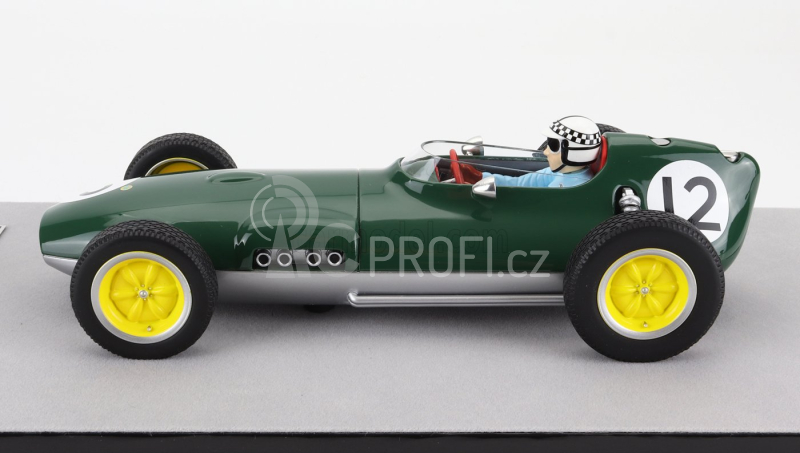 Tecnomodel Lotus F1  16 N 12 Dutch Gp  (with Pilot Figure) 1959 Innes Ireland 1:18 Britská Závodní Zelená Stříbrná